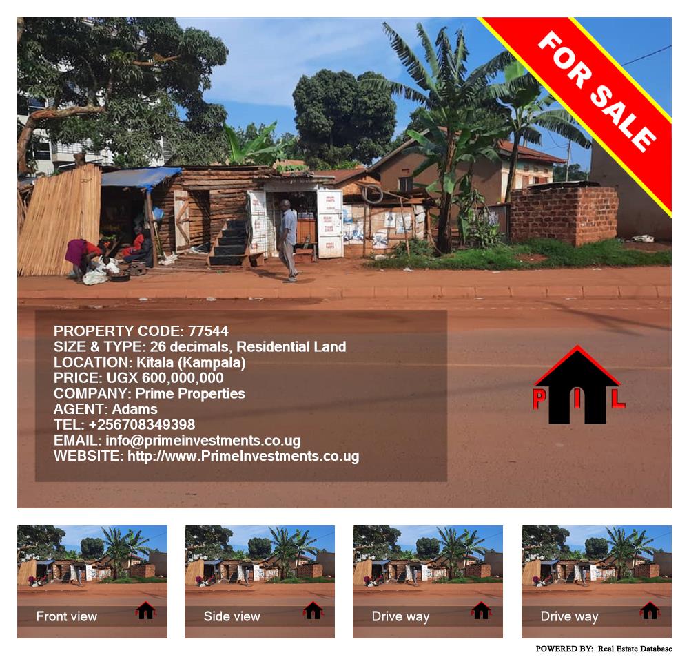 Residential Land  for sale in Kitala Kampala Uganda, code: 77544