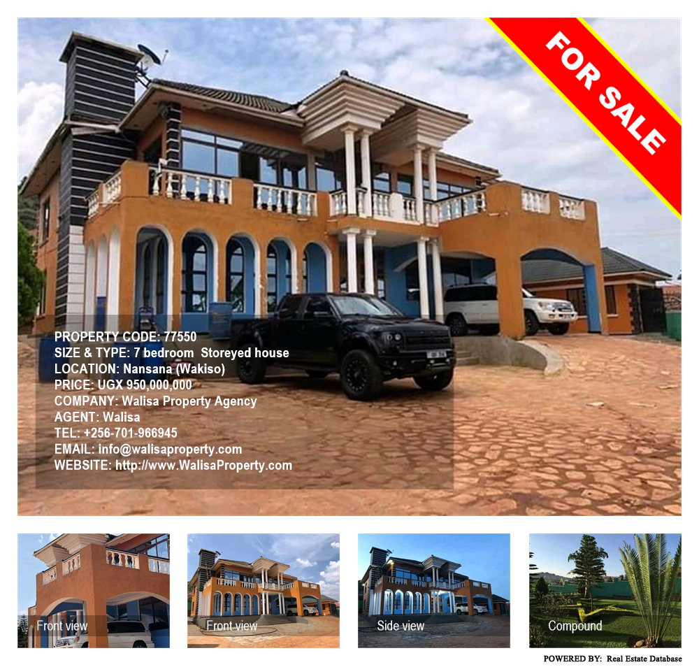 7 bedroom Storeyed house  for sale in Nansana Wakiso Uganda, code: 77550