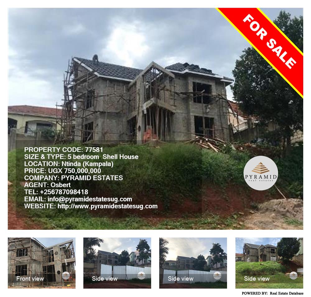 5 bedroom Shell House  for sale in Ntinda Kampala Uganda, code: 77581