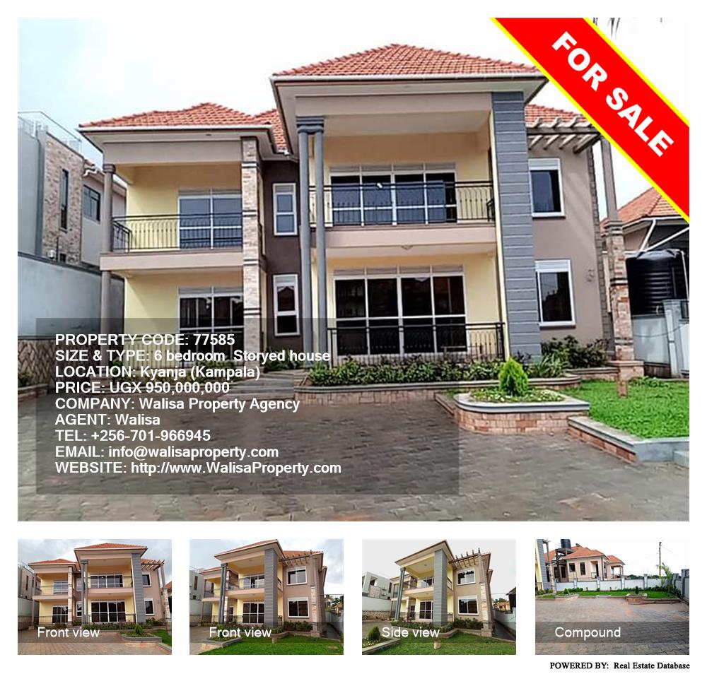 6 bedroom Storeyed house  for sale in Kyanja Kampala Uganda, code: 77585
