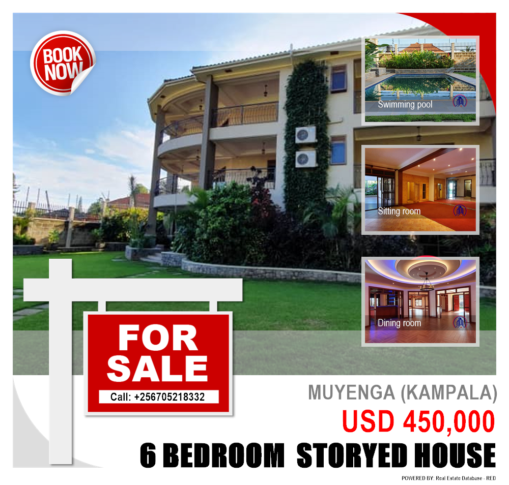 6 bedroom Storeyed house  for sale in Muyenga Kampala Uganda, code: 77594