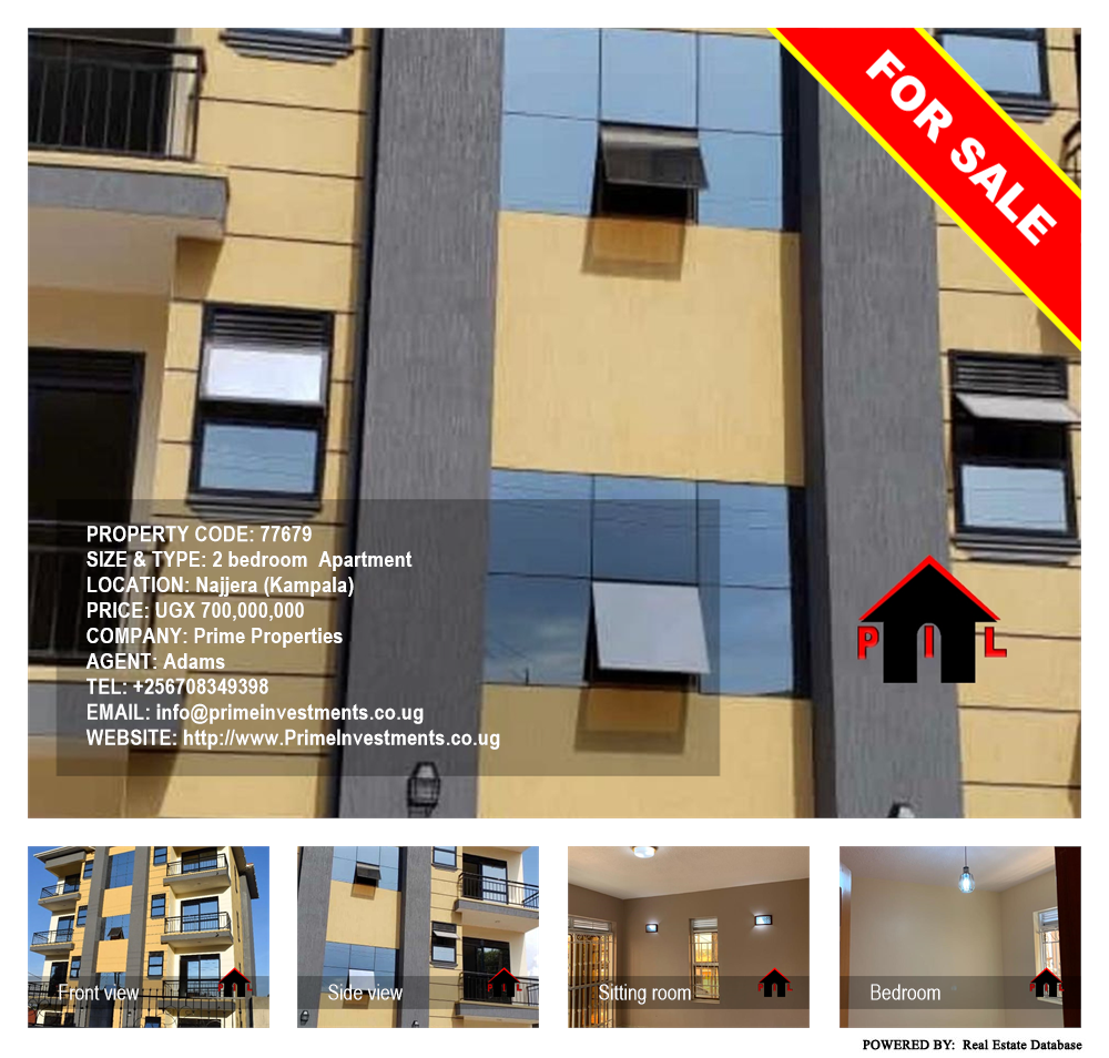 2 bedroom Apartment  for sale in Najjera Kampala Uganda, code: 77679