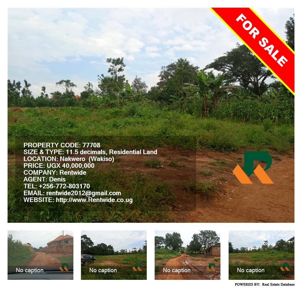 Residential Land  for sale in Nakweelo Wakiso Uganda, code: 77708