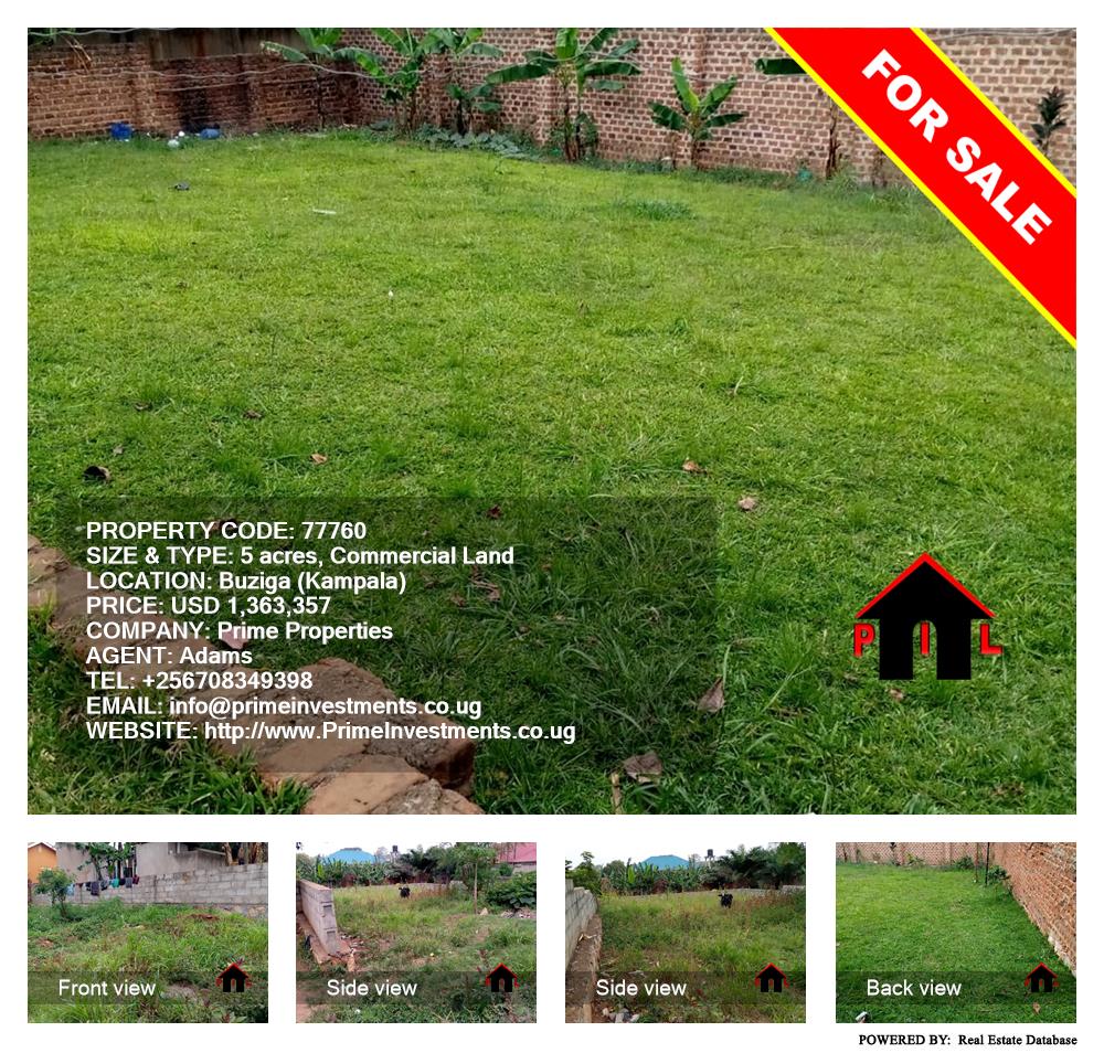 Commercial Land  for sale in Buziga Kampala Uganda, code: 77760
