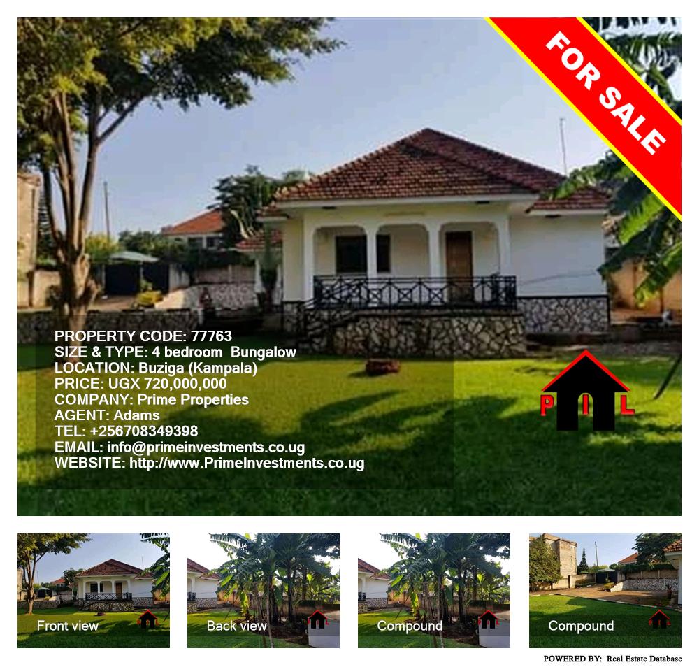 4 bedroom Bungalow  for sale in Buziga Kampala Uganda, code: 77763