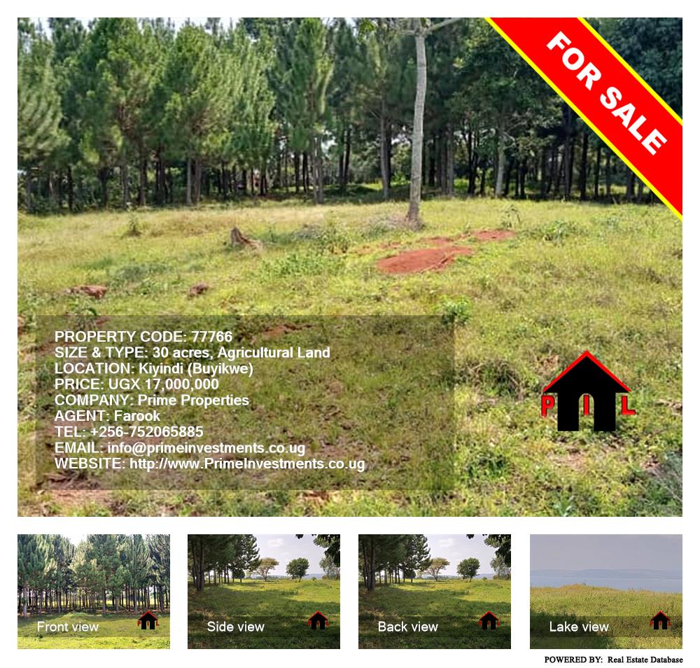 Agricultural Land  for sale in Kiyindi Buyikwe Uganda, code: 77766