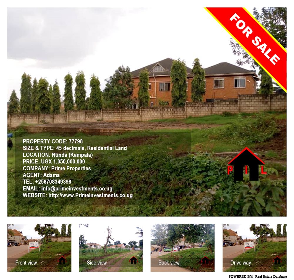 Residential Land  for sale in Ntinda Kampala Uganda, code: 77798