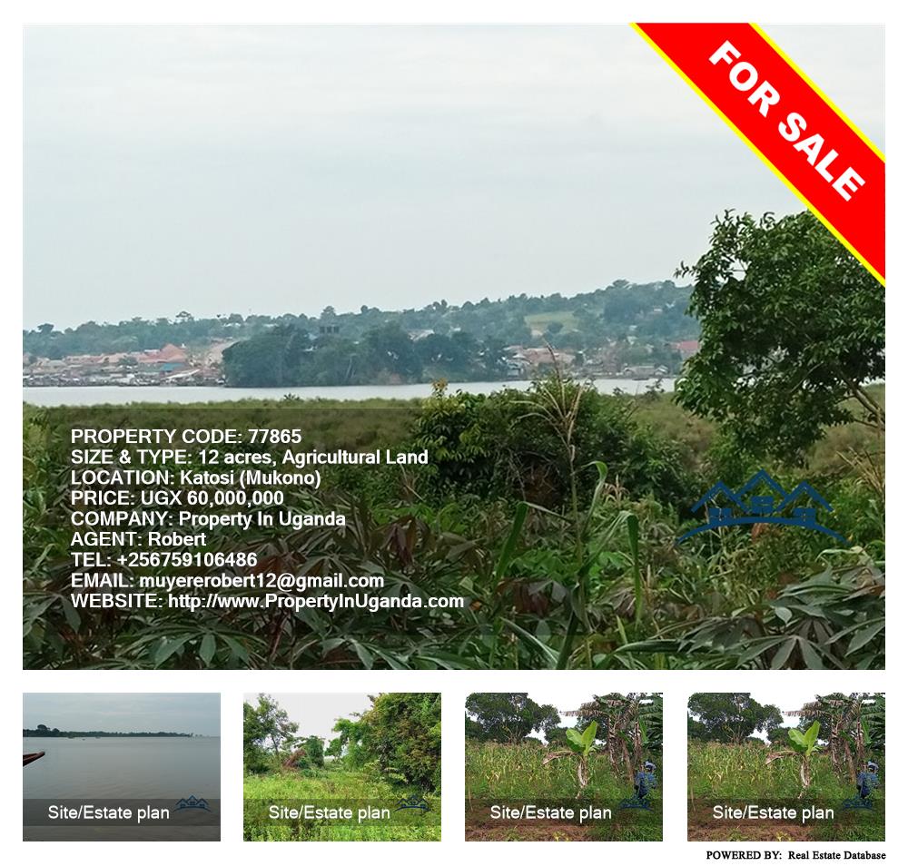 Agricultural Land  for sale in Katosi Mukono Uganda, code: 77865
