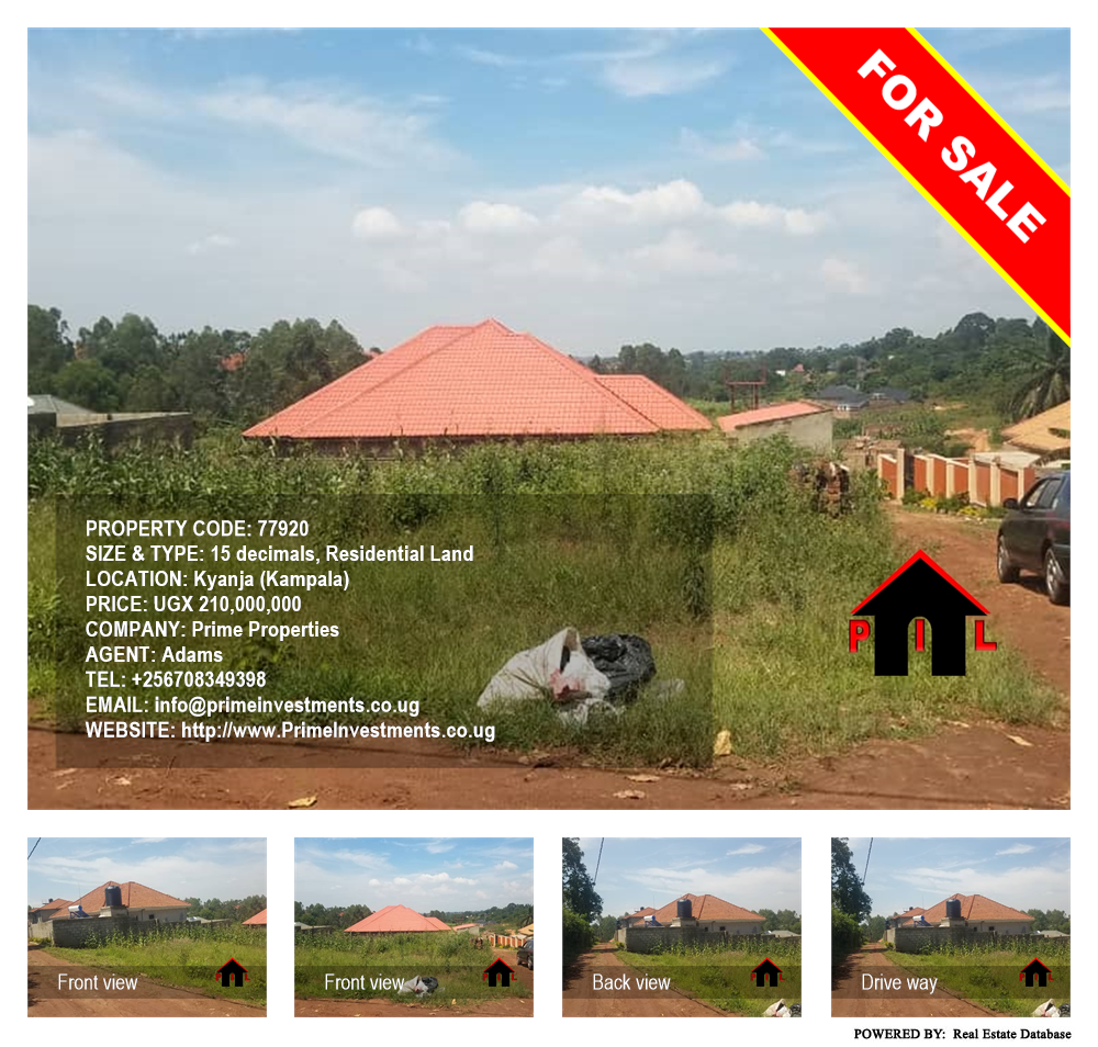 Residential Land  for sale in Kyanja Kampala Uganda, code: 77920