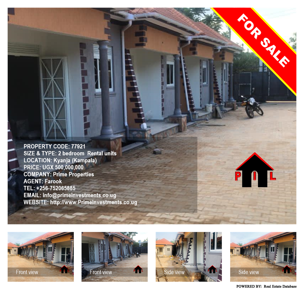 2 bedroom Rental units  for sale in Kyanja Kampala Uganda, code: 77921