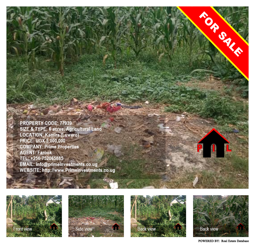 Agricultural Land  for sale in Kamila Luwero Uganda, code: 77939