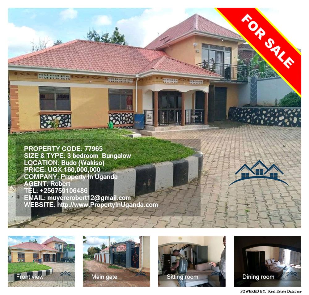 3 bedroom Bungalow  for sale in Buddo Wakiso Uganda, code: 77965