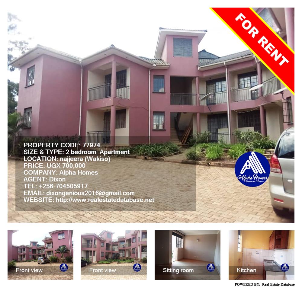 2 bedroom Apartment  for rent in Najjera Wakiso Uganda, code: 77974