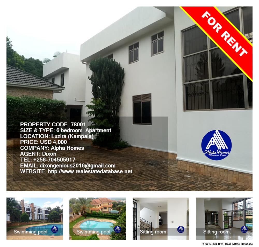 6 bedroom Apartment  for rent in Luzira Kampala Uganda, code: 78001