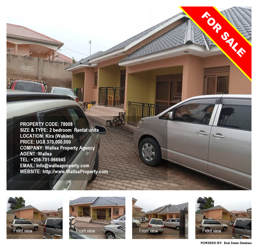 2 bedroom Rental units  for sale in Kira Wakiso Uganda, code: 78008
