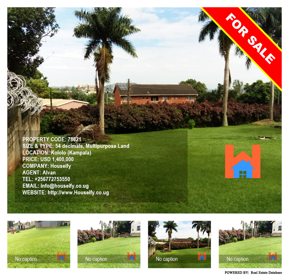 Multipurpose Land  for sale in Kololo Kampala Uganda, code: 78021