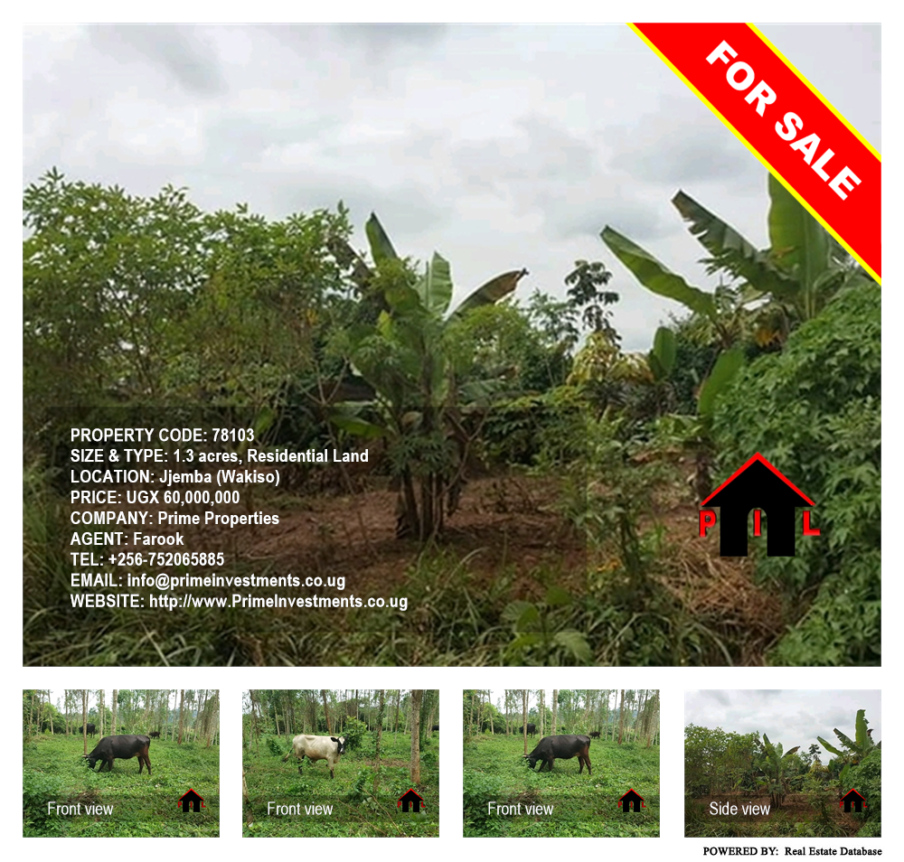Residential Land  for sale in Jjemba Wakiso Uganda, code: 78103