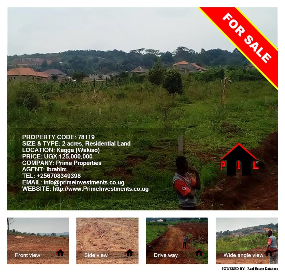 Residential Land  for sale in Kagga Wakiso Uganda, code: 78119