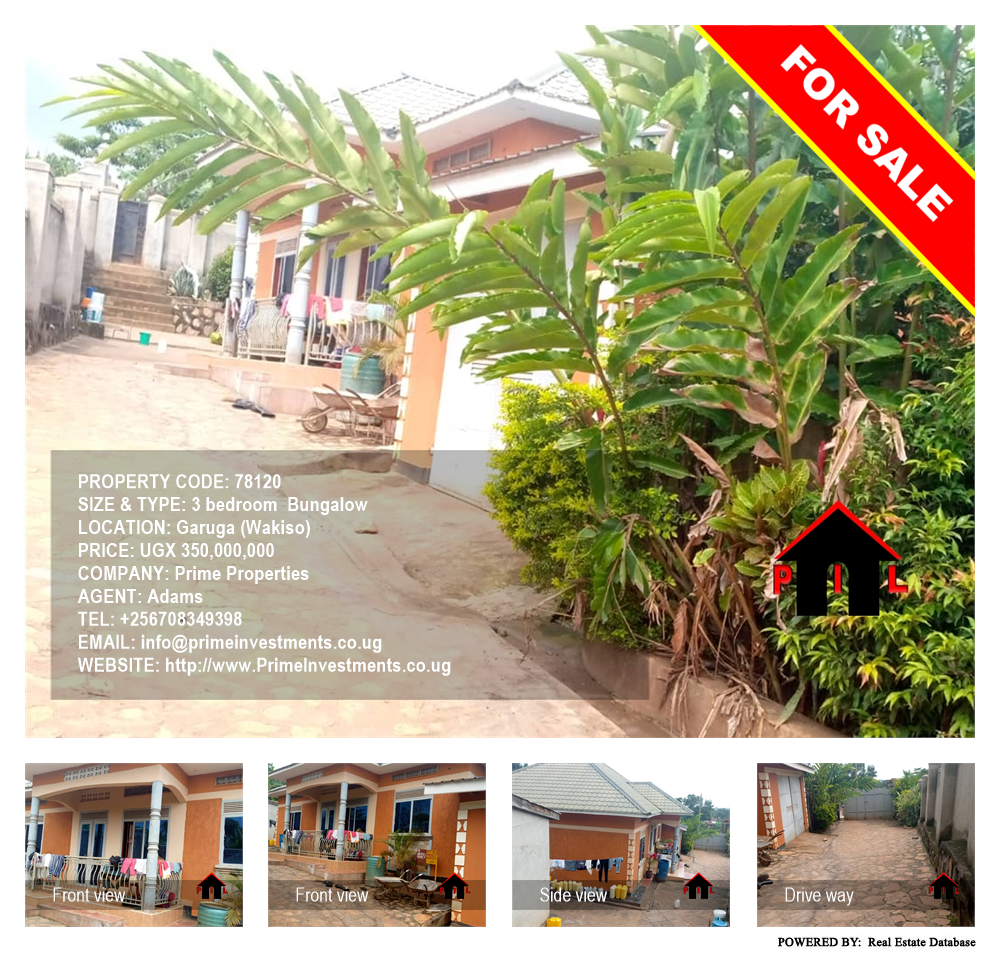 3 bedroom Bungalow  for sale in Garuga Wakiso Uganda, code: 78120
