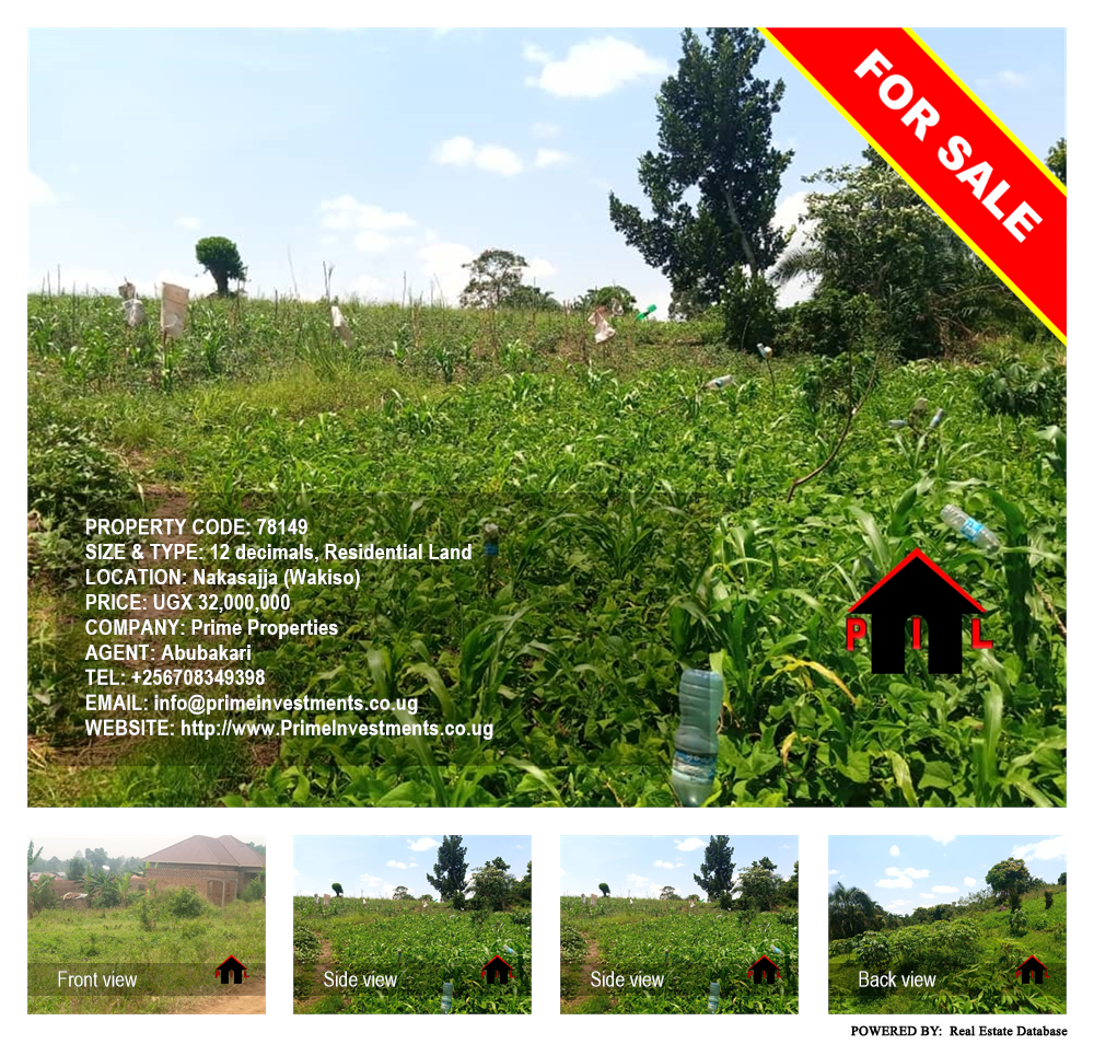 Residential Land  for sale in Nakassajja Wakiso Uganda, code: 78149