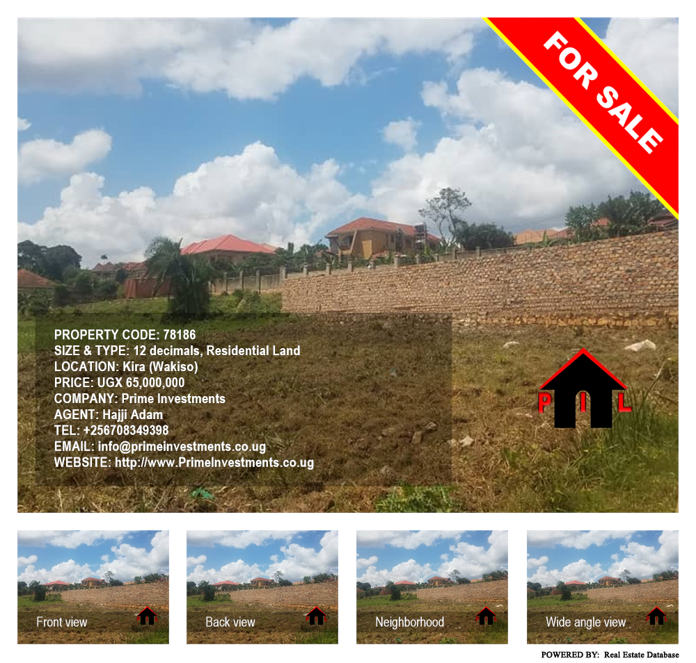 Residential Land  for sale in Kira Wakiso Uganda, code: 78186