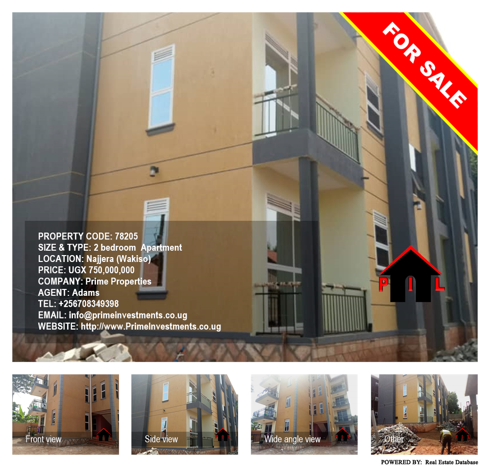 2 bedroom Apartment  for sale in Najjera Wakiso Uganda, code: 78205