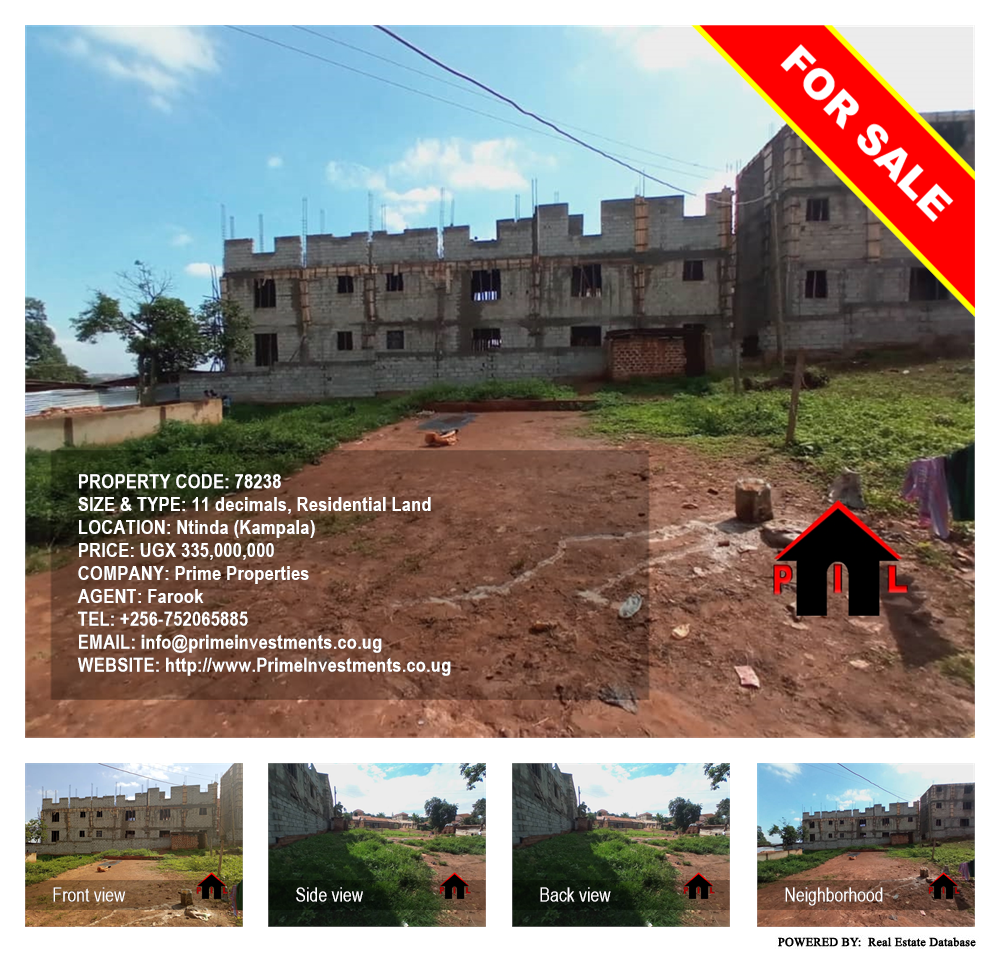 Residential Land  for sale in Ntinda Kampala Uganda, code: 78238