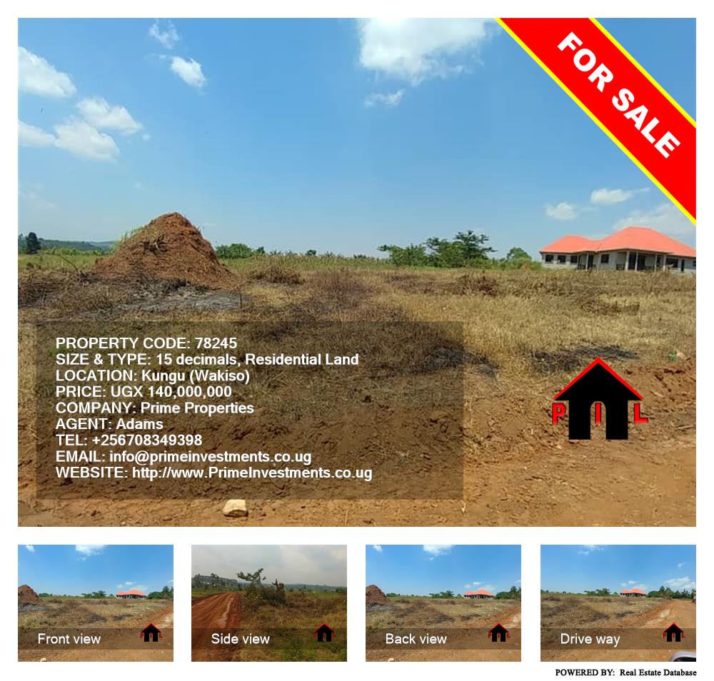 Residential Land  for sale in Kungu Wakiso Uganda, code: 78245