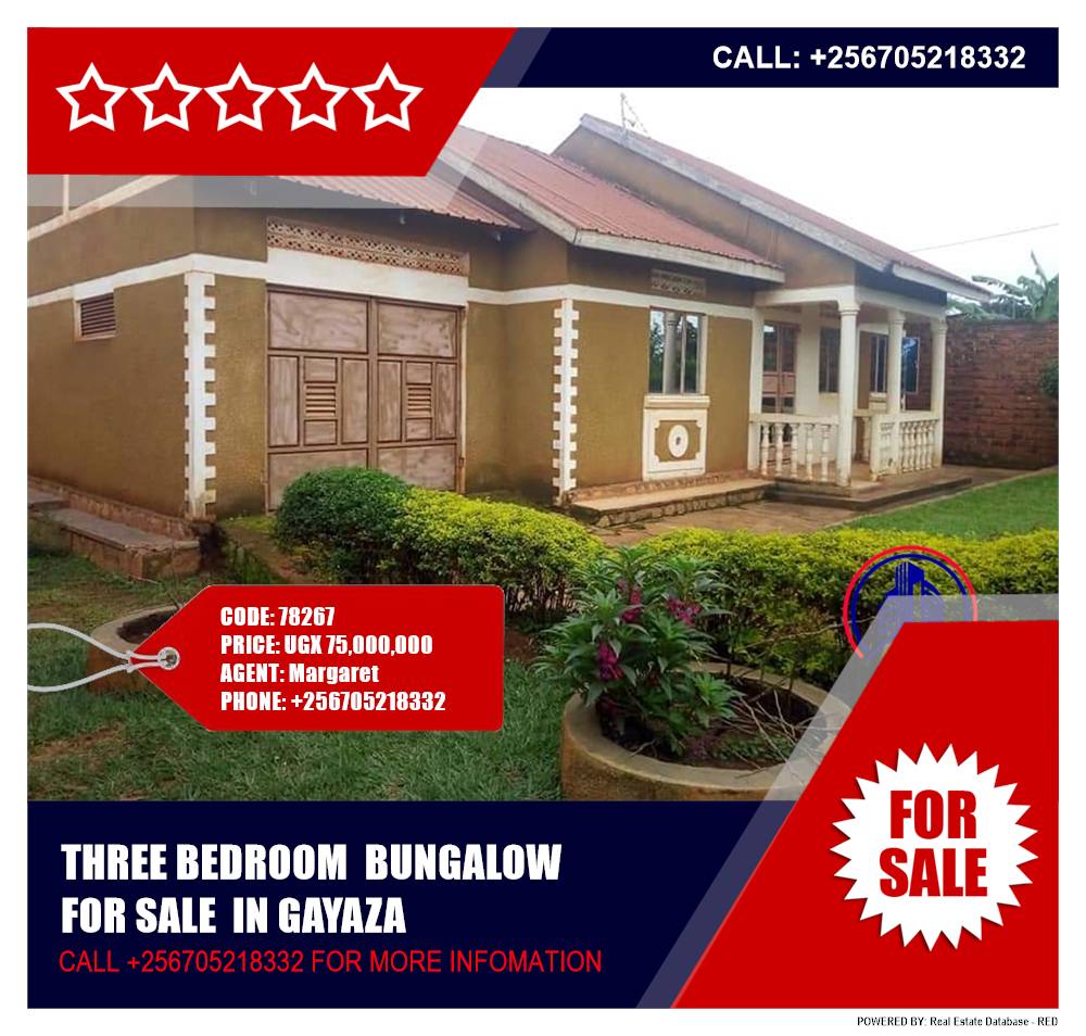 3 bedroom Bungalow  for sale in Gayaza Wakiso Uganda, code: 78267
