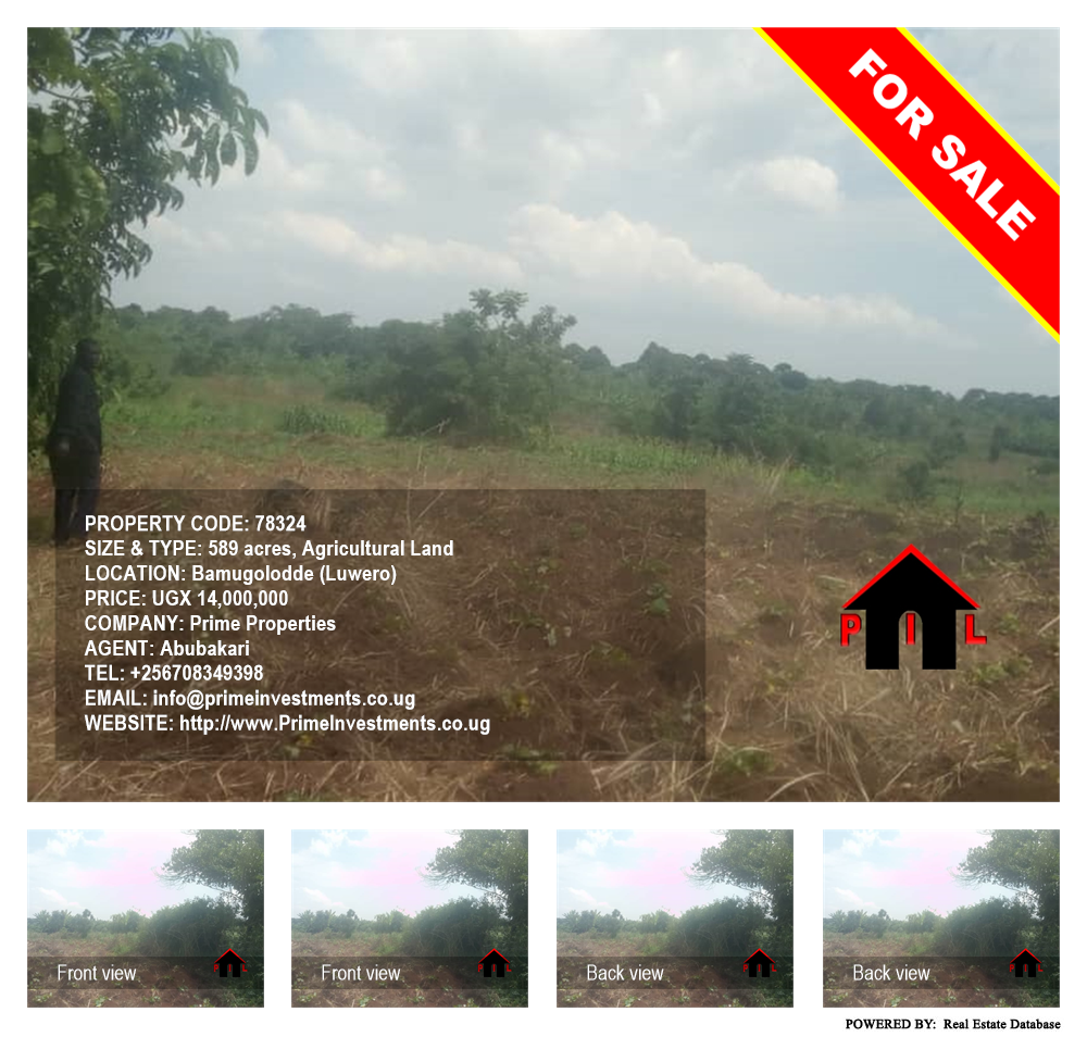 Agricultural Land  for sale in Bamugolodde Luweero Uganda, code: 78324