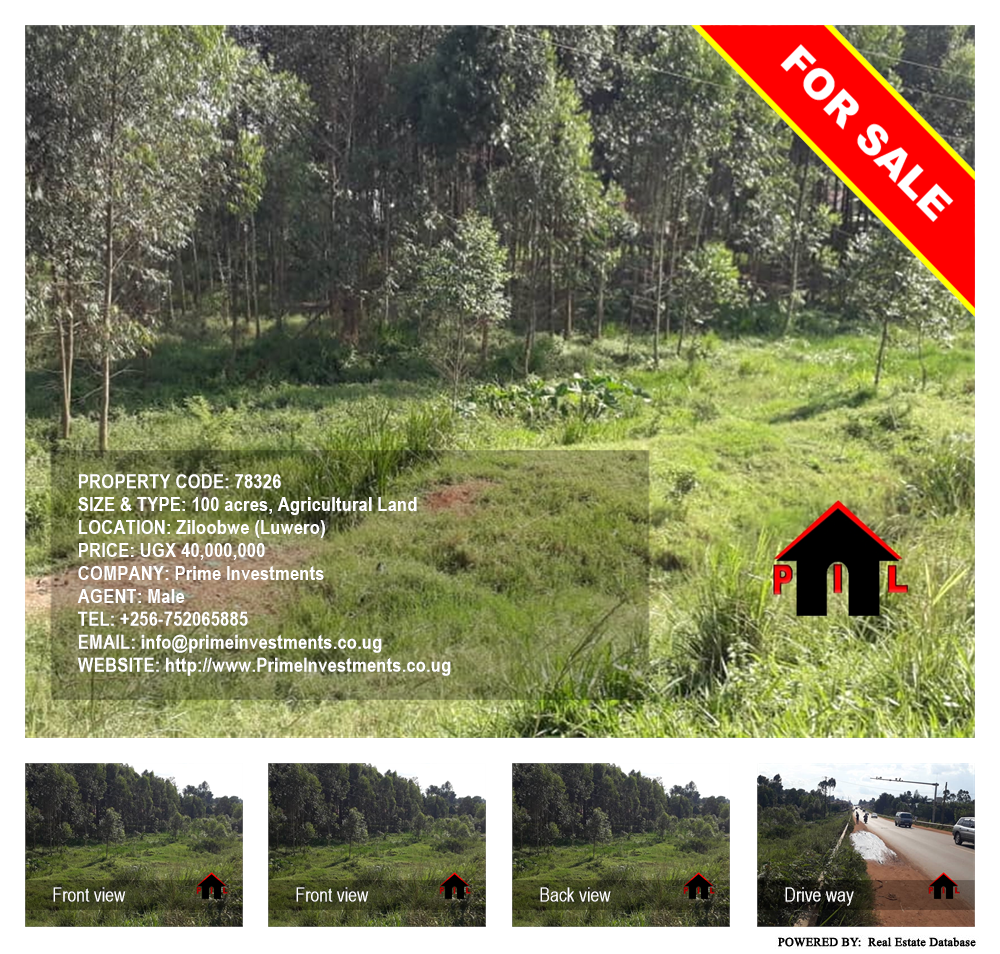 Agricultural Land  for sale in Ziloobwe Luweero Uganda, code: 78326