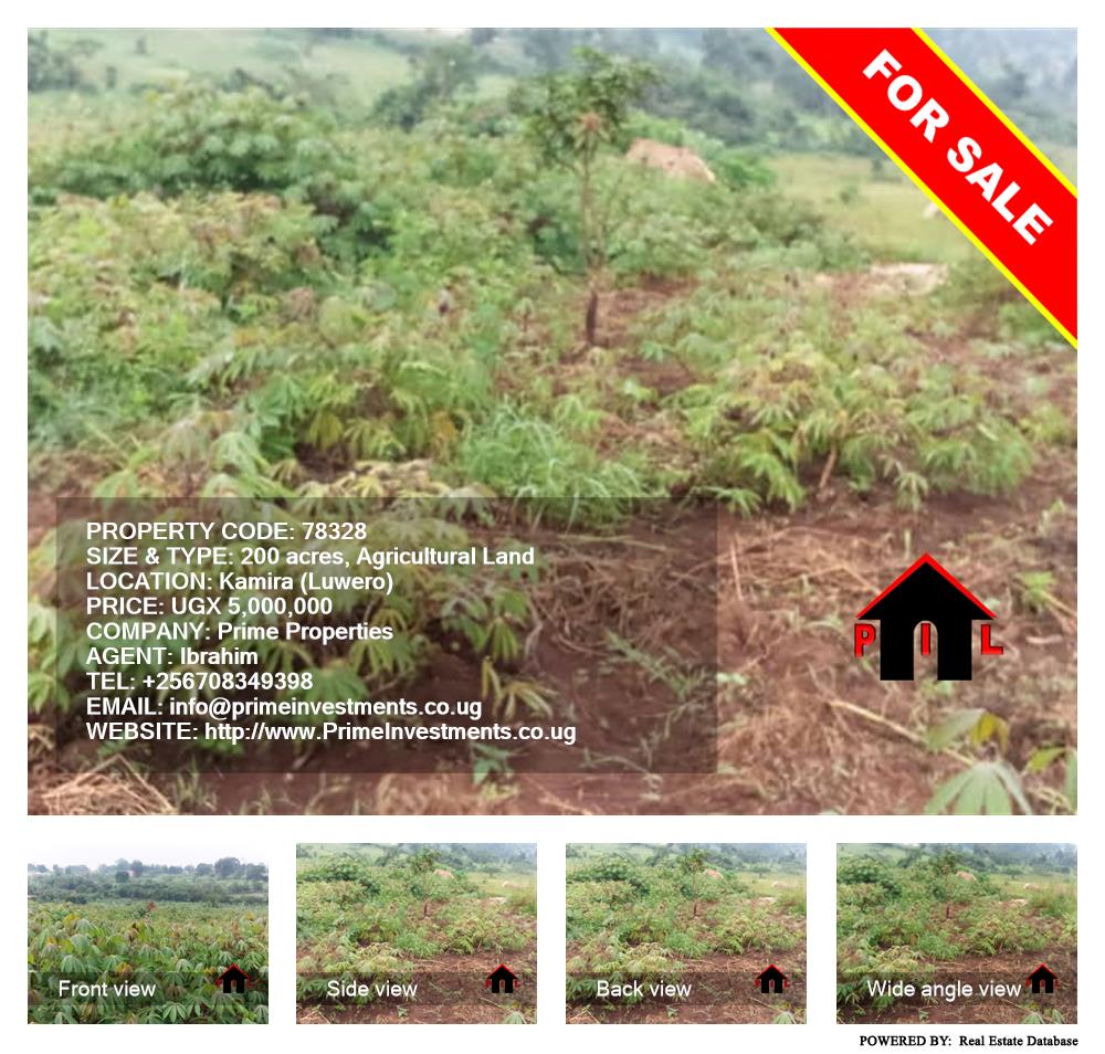 Agricultural Land  for sale in Kamila Luweero Uganda, code: 78328