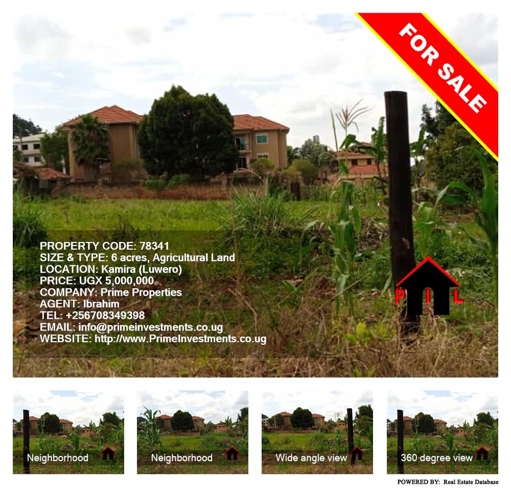 Agricultural Land  for sale in Kamila Luweero Uganda, code: 78341