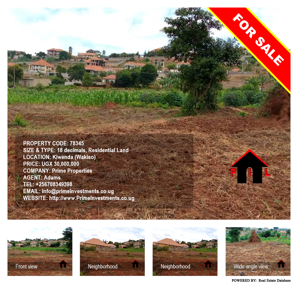 Residential Land  for sale in Kiwenda Wakiso Uganda, code: 78345
