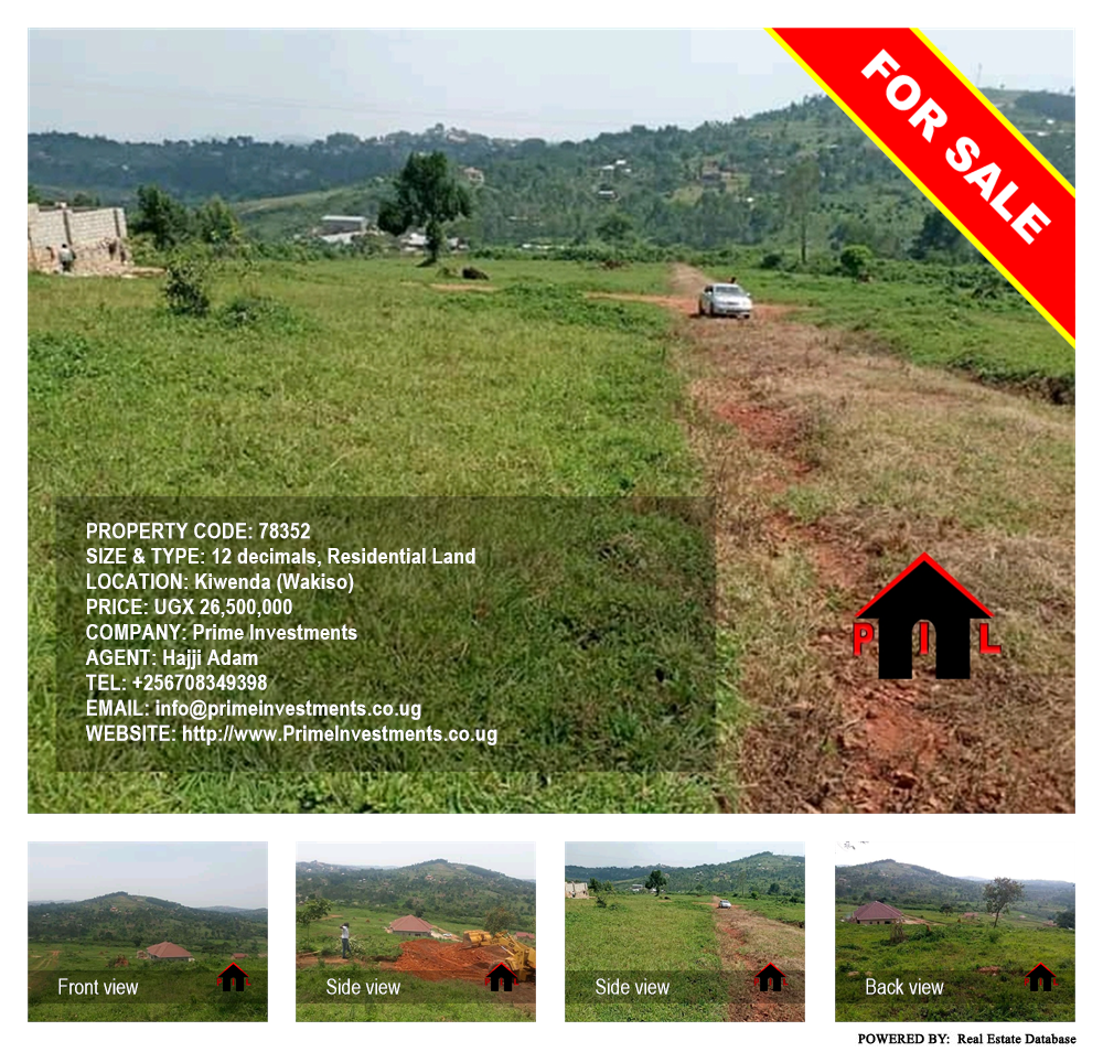 Residential Land  for sale in Kiwenda Wakiso Uganda, code: 78352