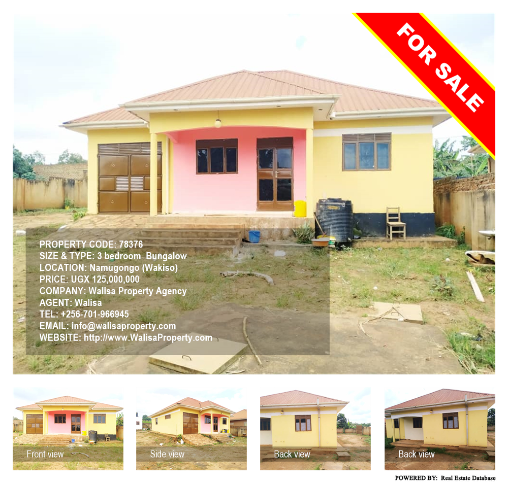 3 bedroom Bungalow  for sale in Namugongo Wakiso Uganda, code: 78376