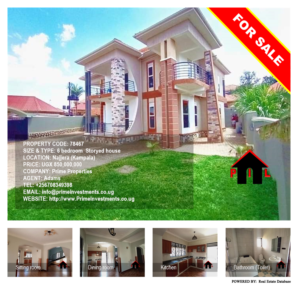 6 bedroom Storeyed house  for sale in Najjera Kampala Uganda, code: 78467