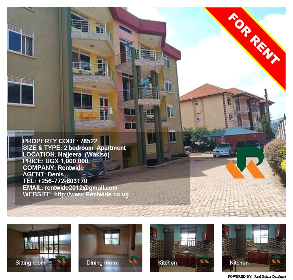 2 bedroom Apartment  for rent in Najjera Wakiso Uganda, code: 78522