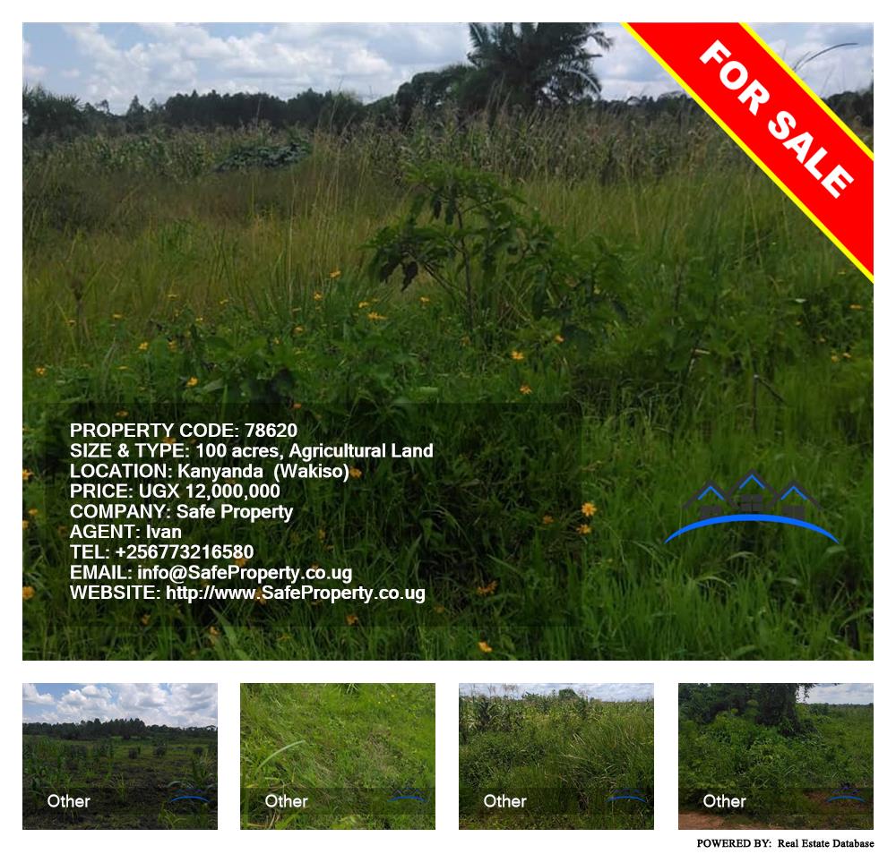 Agricultural Land  for sale in Kanyanda Wakiso Uganda, code: 78620