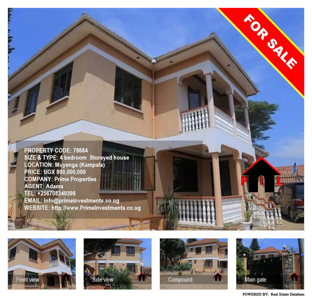 4 bedroom Storeyed house  for sale in Muyenga Kampala Uganda, code: 78684