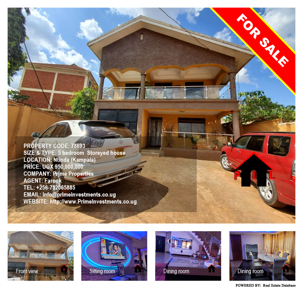 5 bedroom Storeyed house  for sale in Ntinda Kampala Uganda, code: 78693