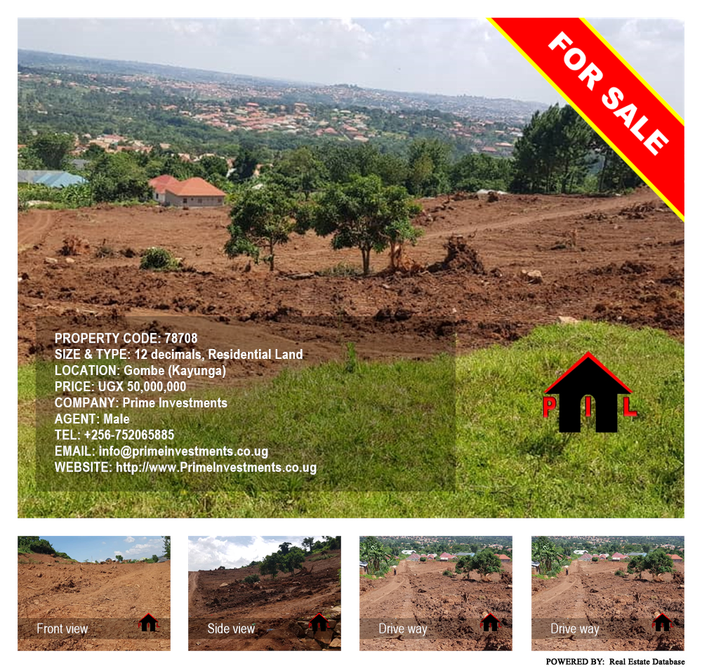 Residential Land  for sale in Gombe Kayunga Uganda, code: 78708