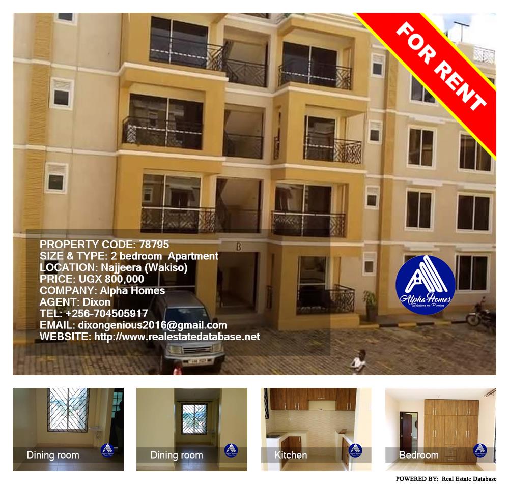 2 bedroom Apartment  for rent in Najjera Wakiso Uganda, code: 78795