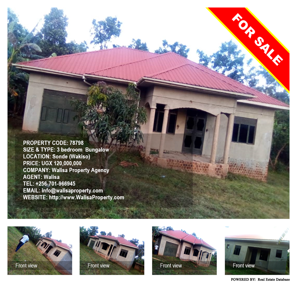 3 bedroom Bungalow  for sale in Sonde Wakiso Uganda, code: 78798