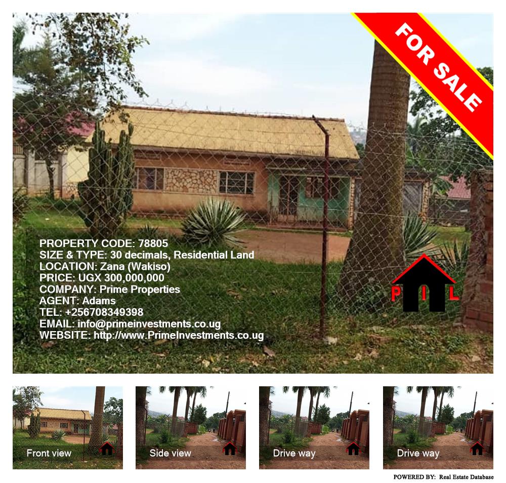 Residential Land  for sale in Zana Wakiso Uganda, code: 78805