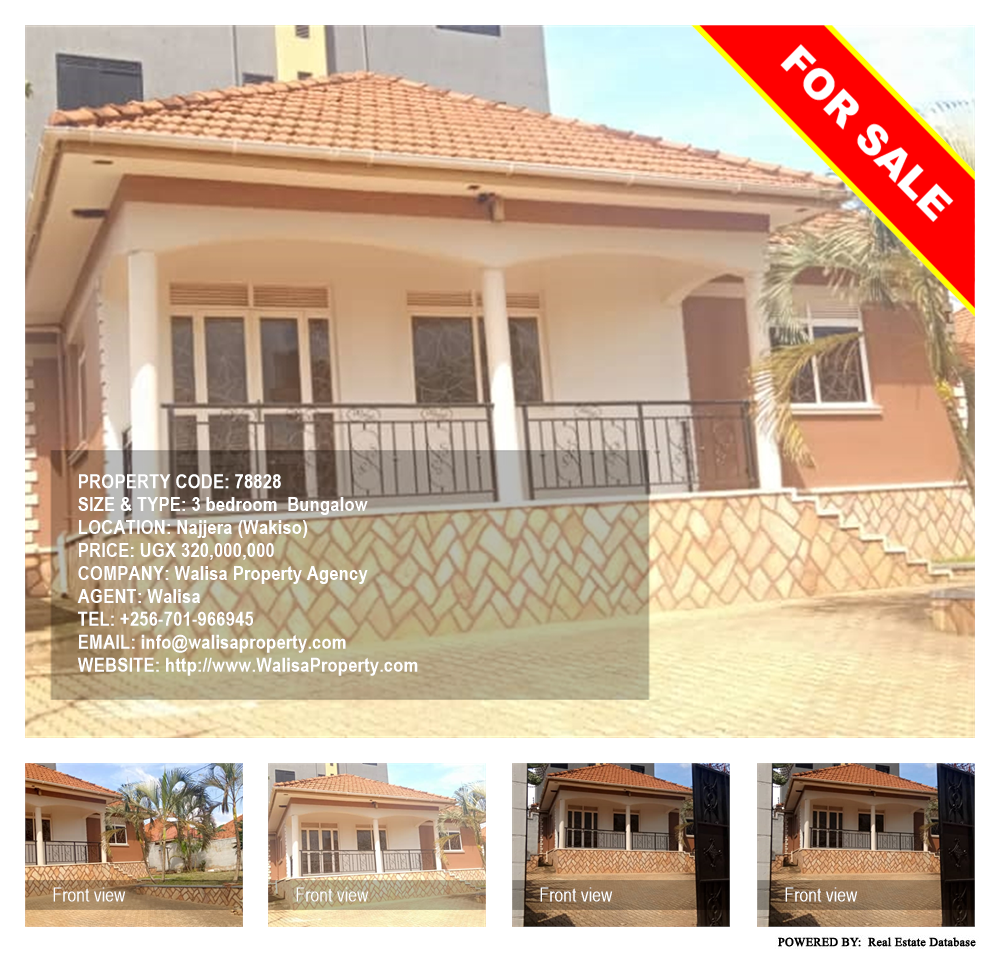 3 bedroom Bungalow  for sale in Najjera Wakiso Uganda, code: 78828