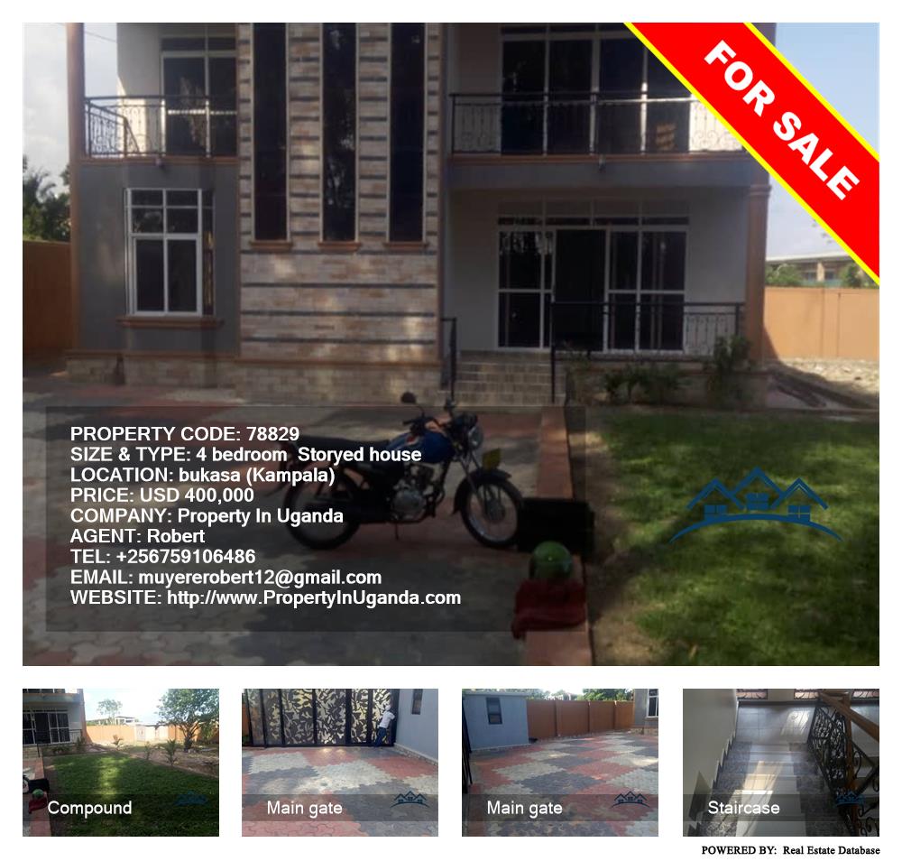 4 bedroom Storeyed house  for sale in Bukasa Kampala Uganda, code: 78829
