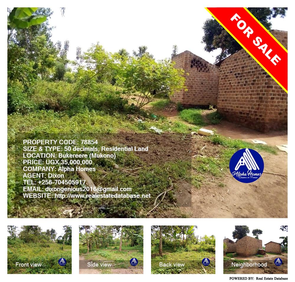 Residential Land  for sale in Bukeelele Mukono Uganda, code: 78854