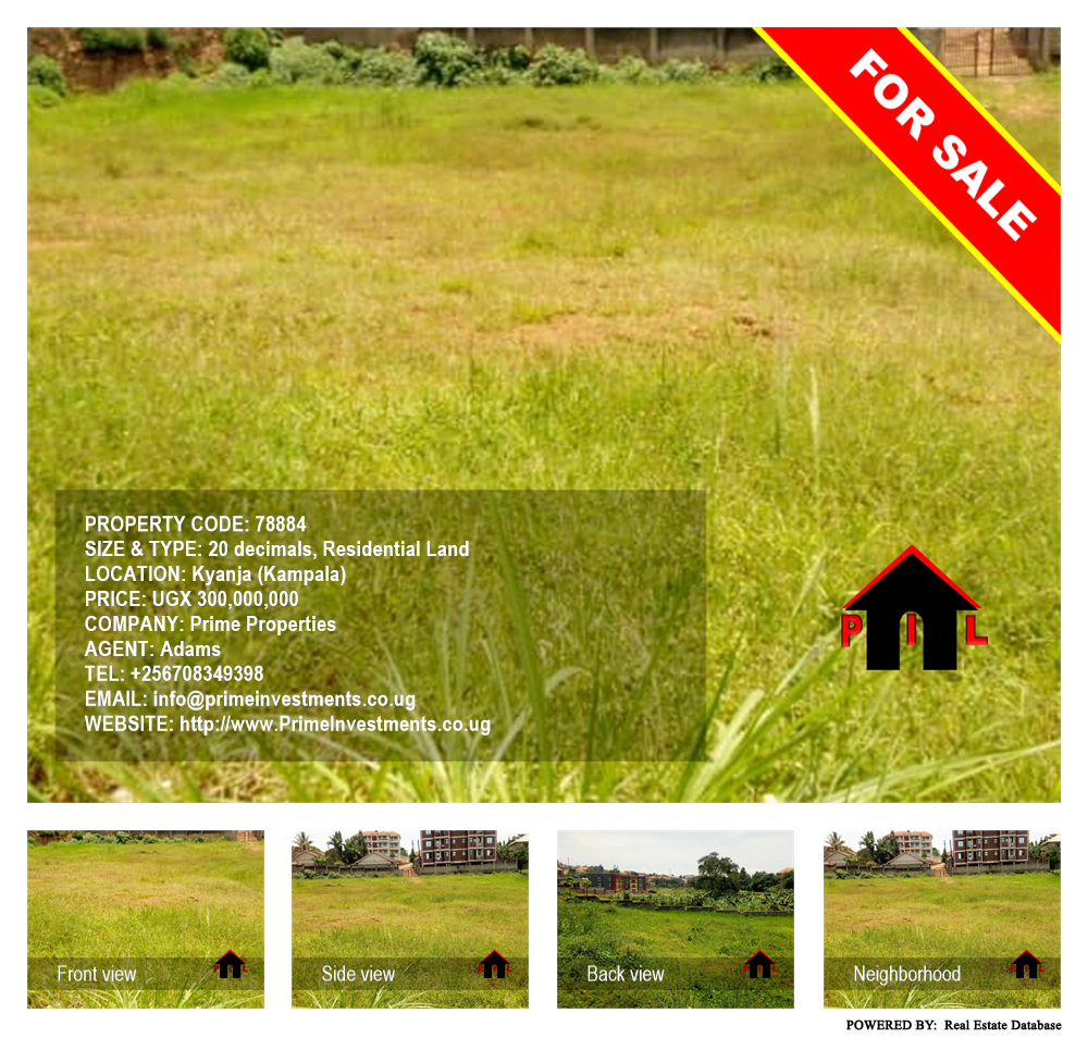 Residential Land  for sale in Kyanja Kampala Uganda, code: 78884