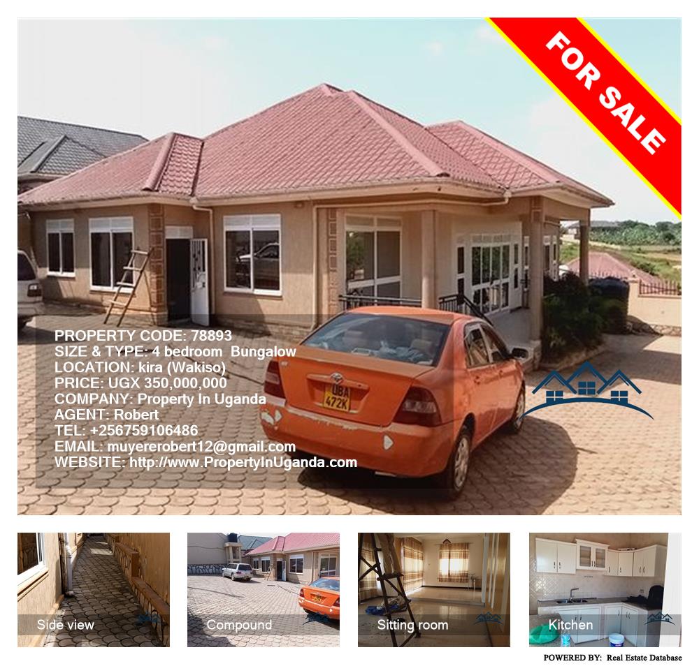 4 bedroom Bungalow  for sale in Kira Wakiso Uganda, code: 78893